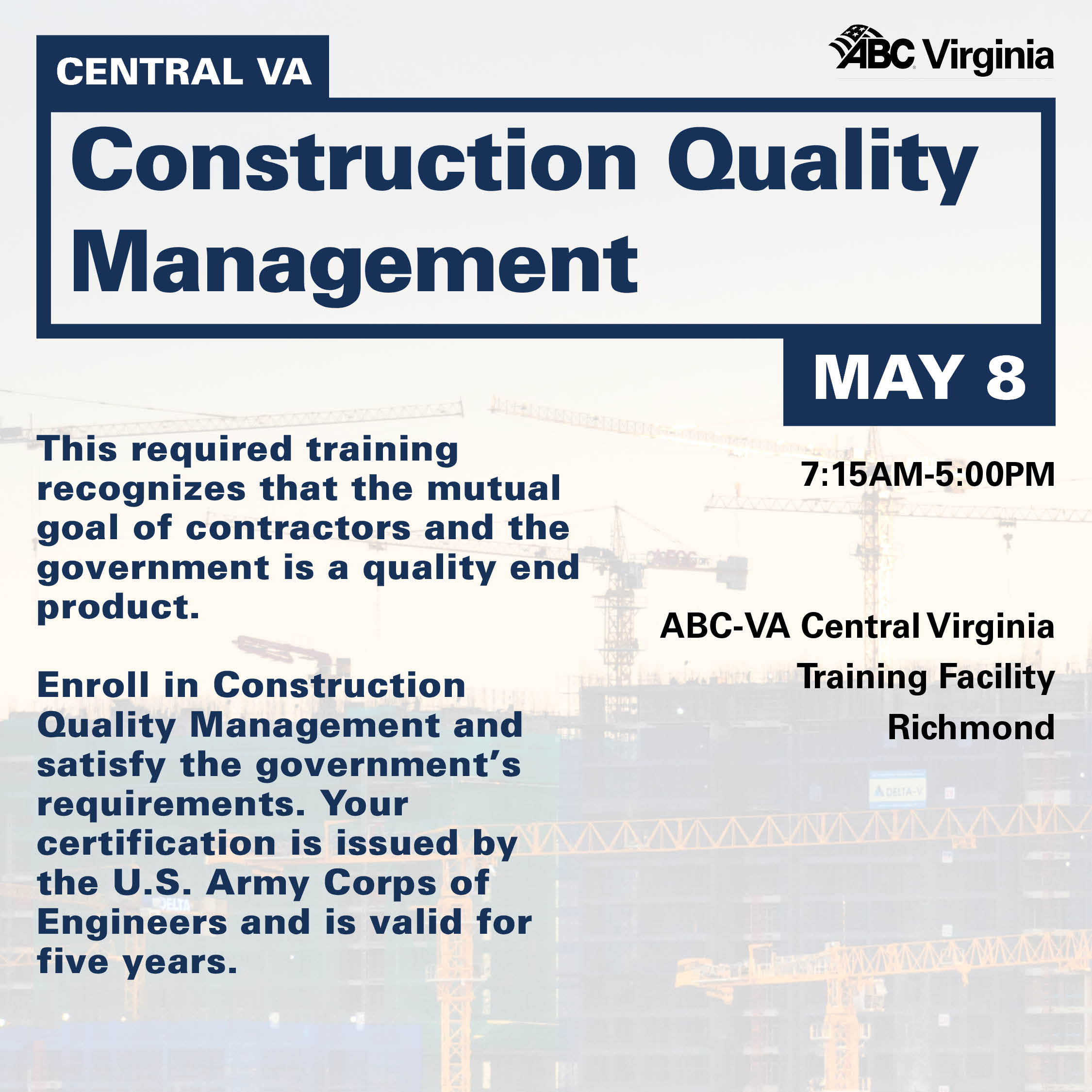 CV Construction Quality Management May 8 WEB