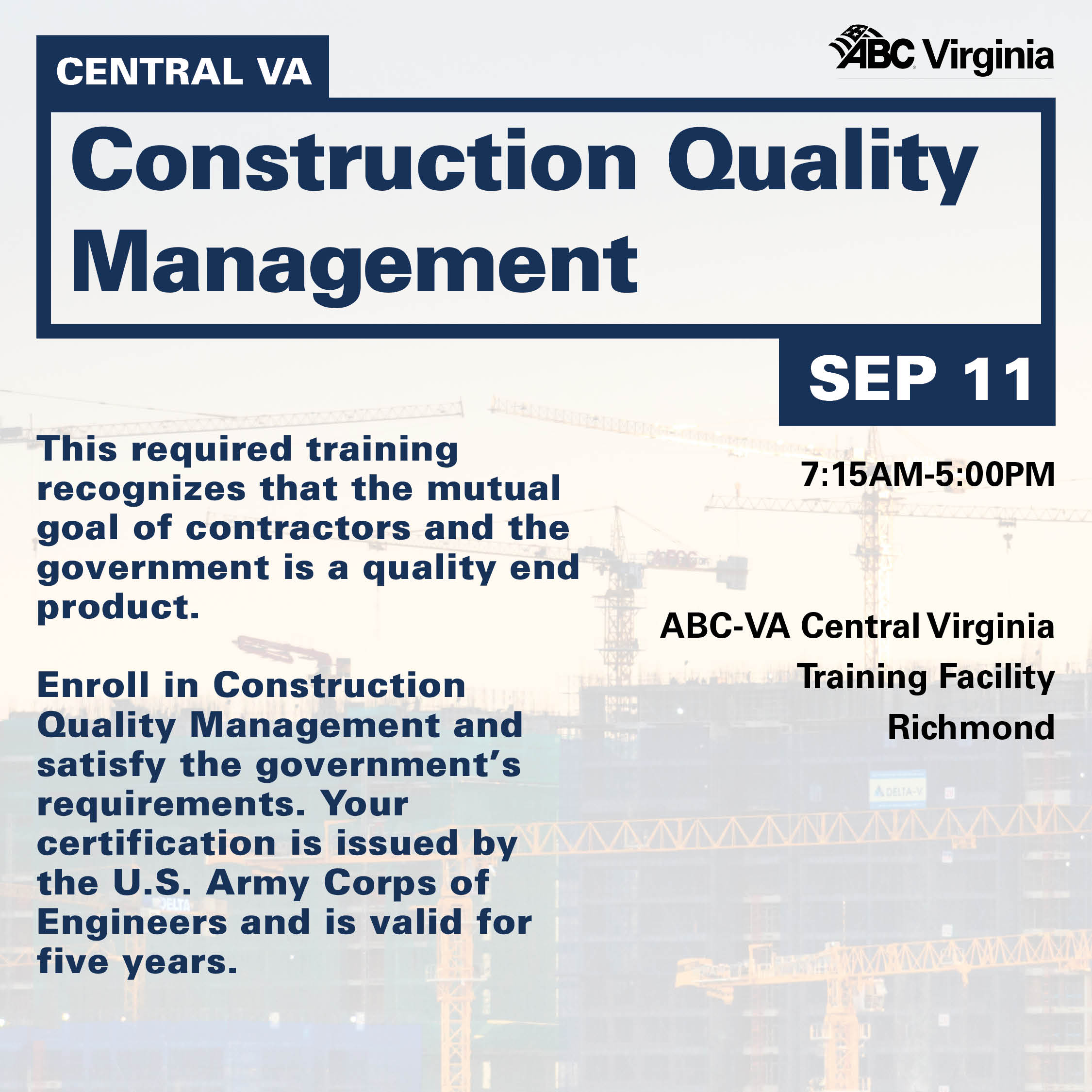 CV Construction Quality Management Sep 11 WEB