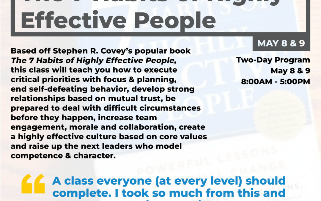 The 7 Habits of Highly Effective People Workshop 5/8 CV