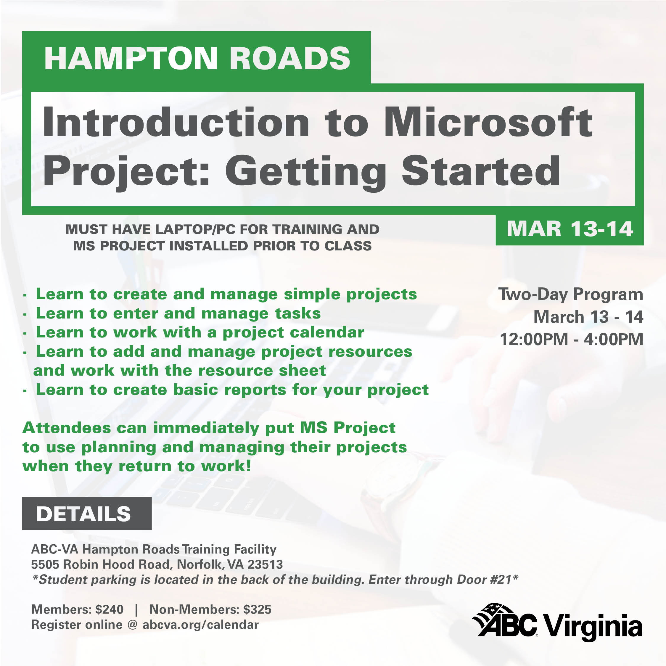 HR Intro To MS Project March 13 WEB