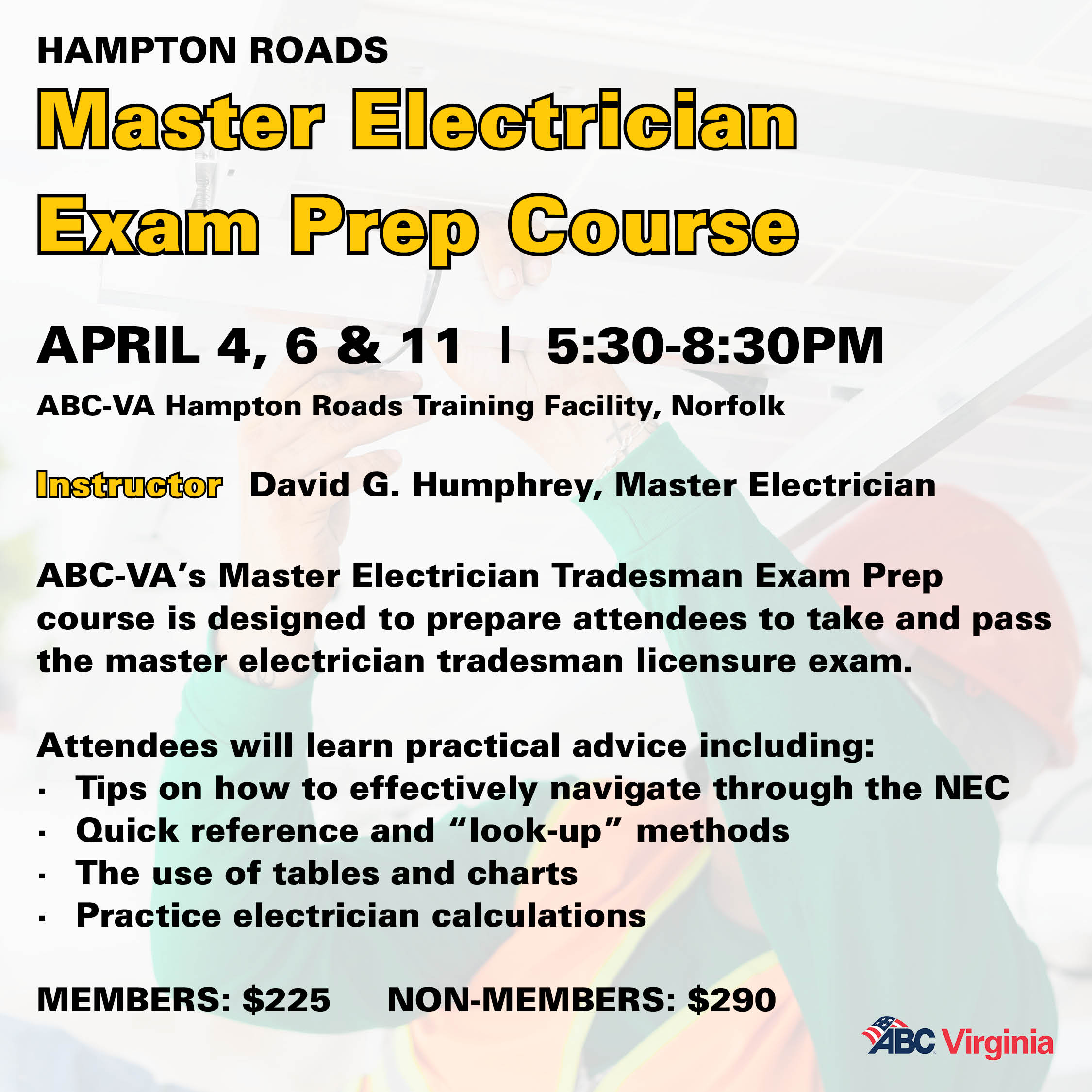 HR Master Electrical Exam Prep Course April 4 WEB