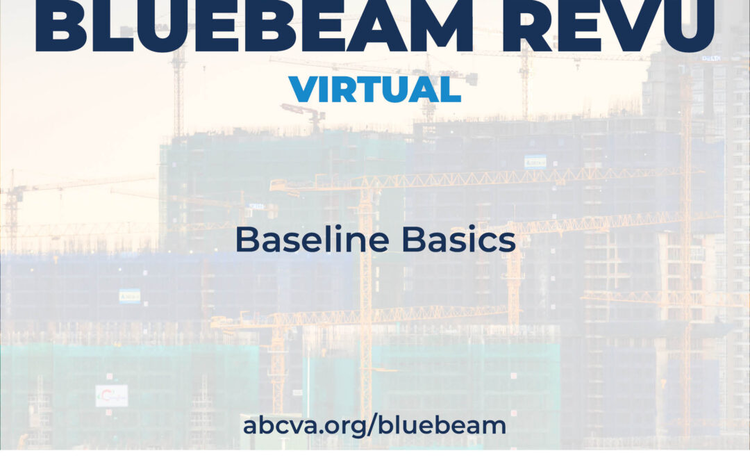 Bluebeam Baseline Basics 10/12
