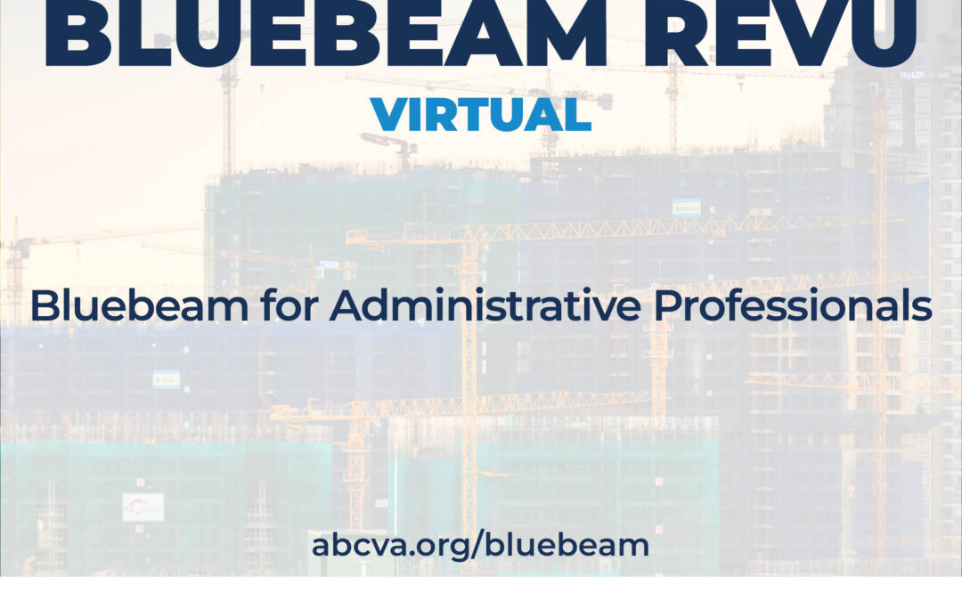 Bluebeam for Administrative Professionals 11/16