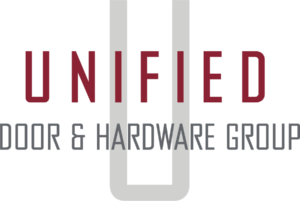 UNIFIED Door And Hardware 2022 Logo V RGB Gray U
