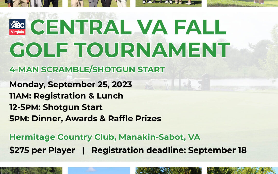 Central Virginia Fall Golf Tournament 9/25 CV