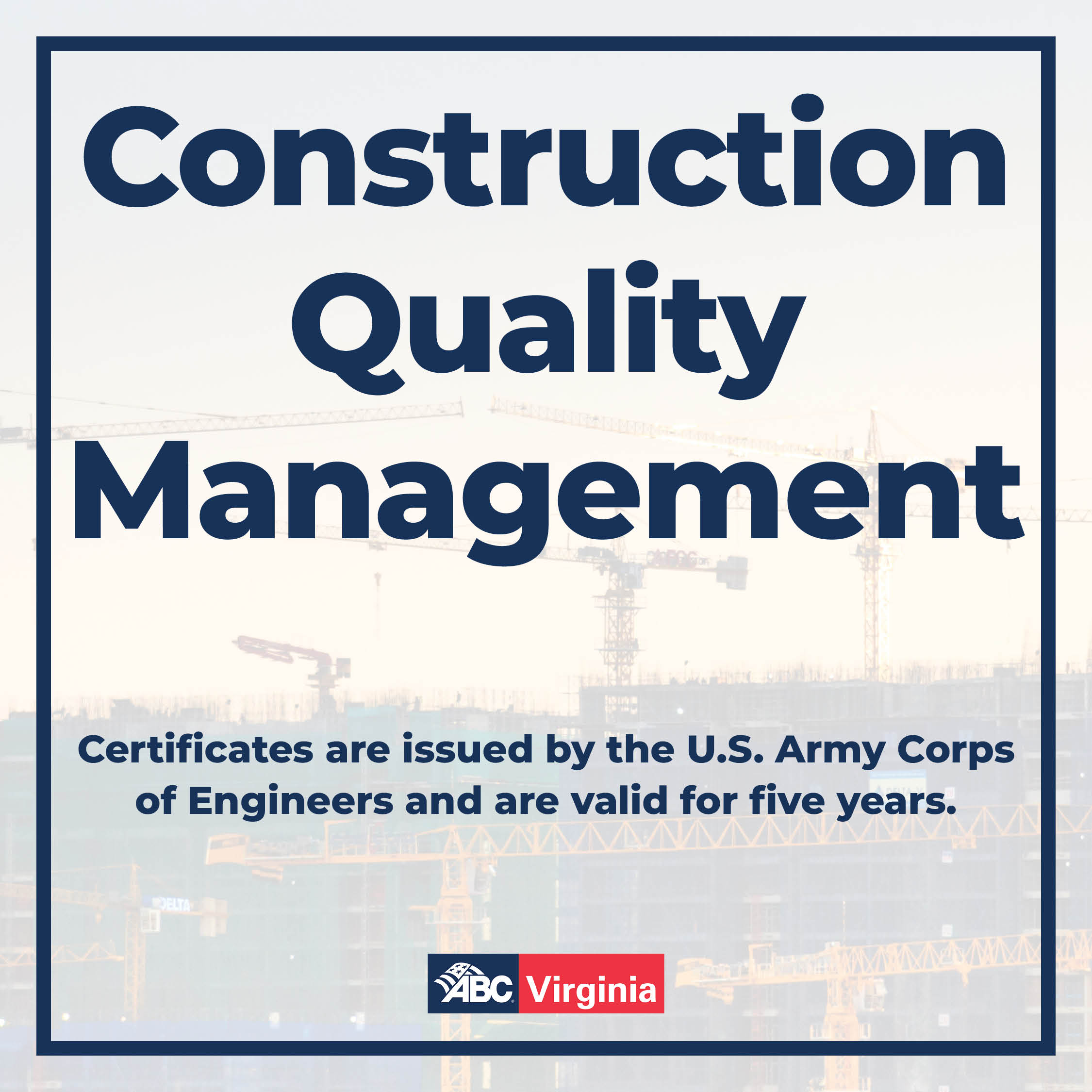 Construction Quality Management Abc Virginia USACE