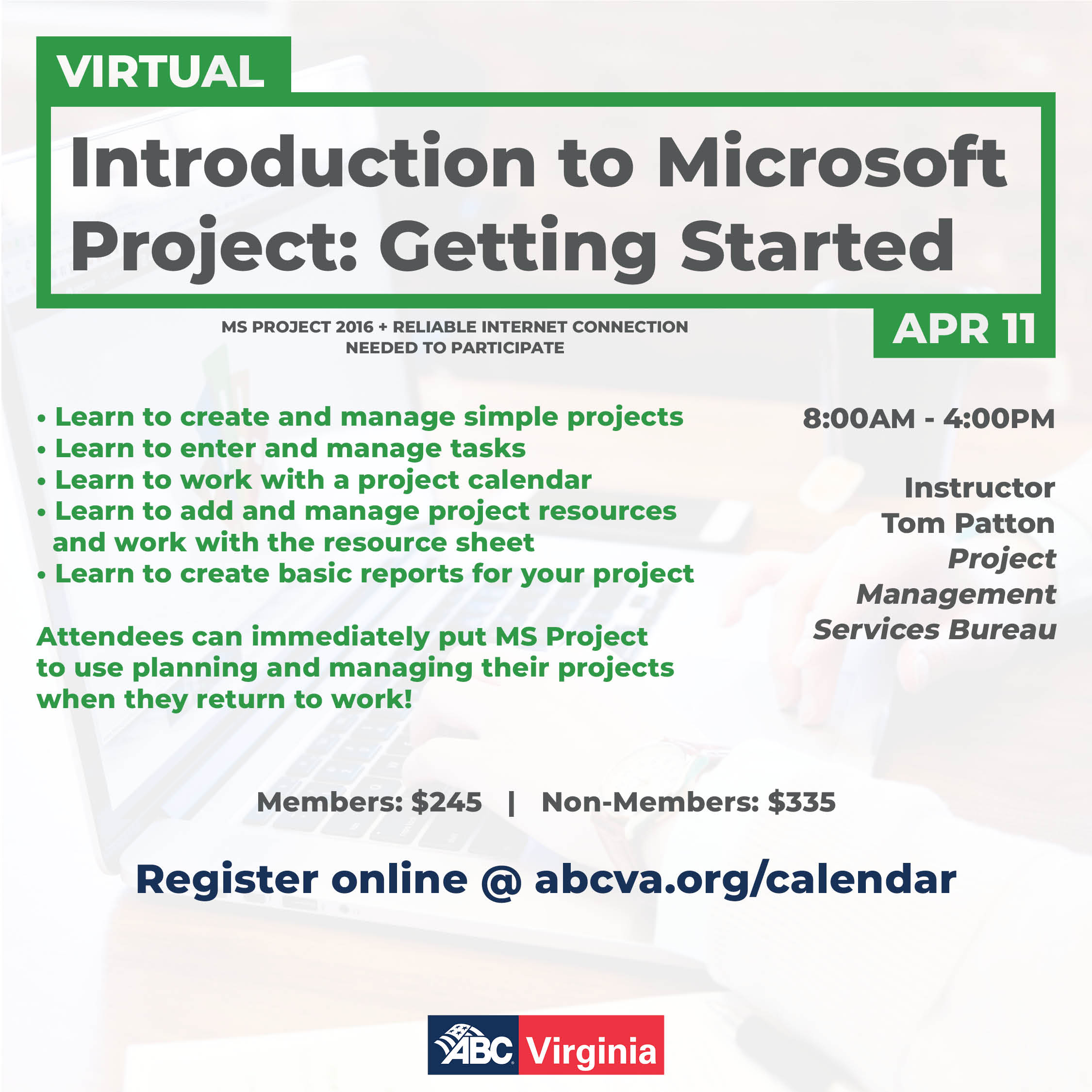 NV Intro To MS Project Apr 11 WEB