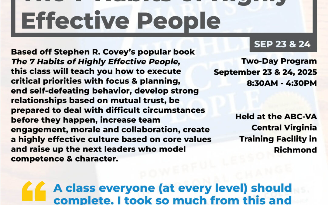 The 7 Habits of Highly Effective People 9/23 CV